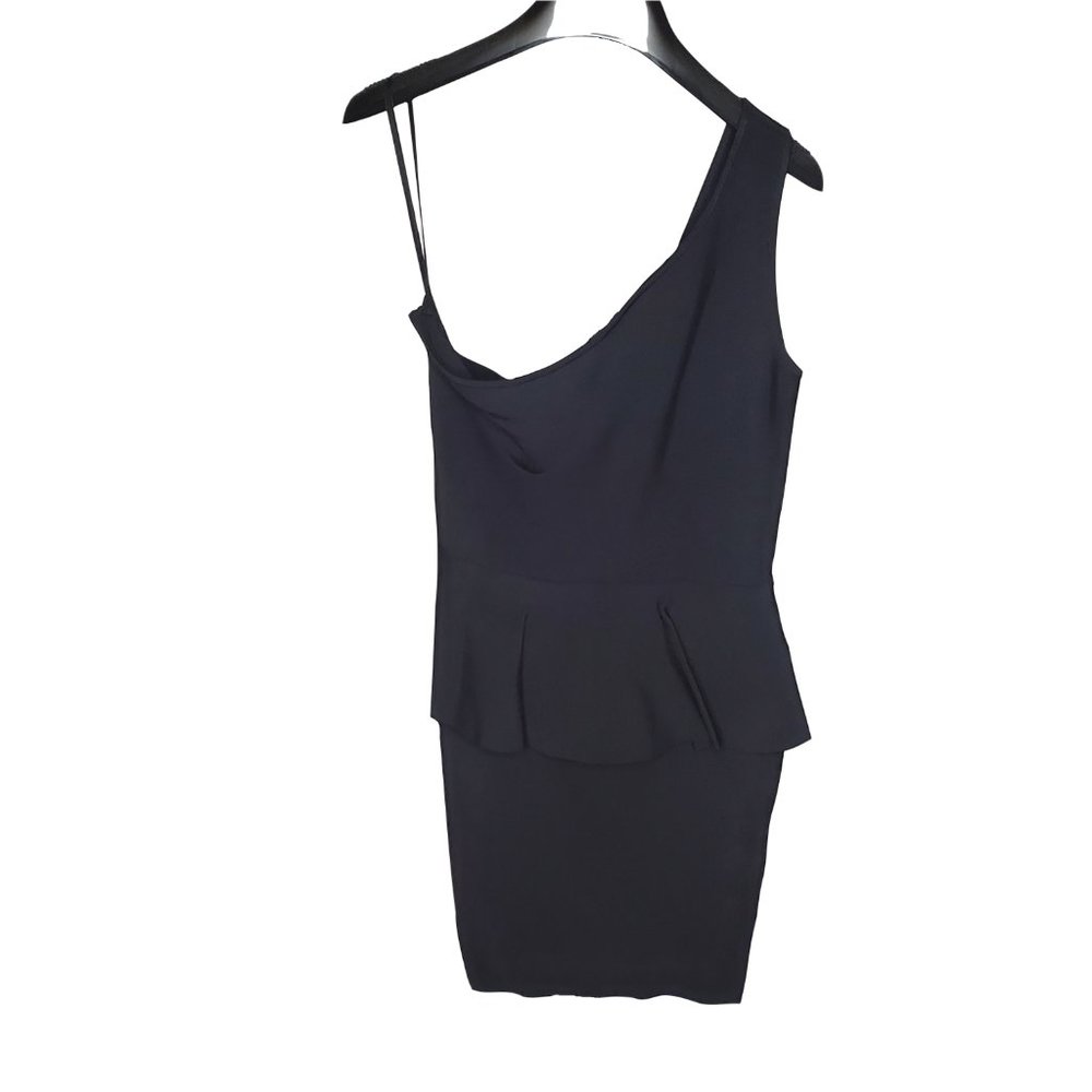 BGBC Black Rayon‎ One Shoulder Dress Size M